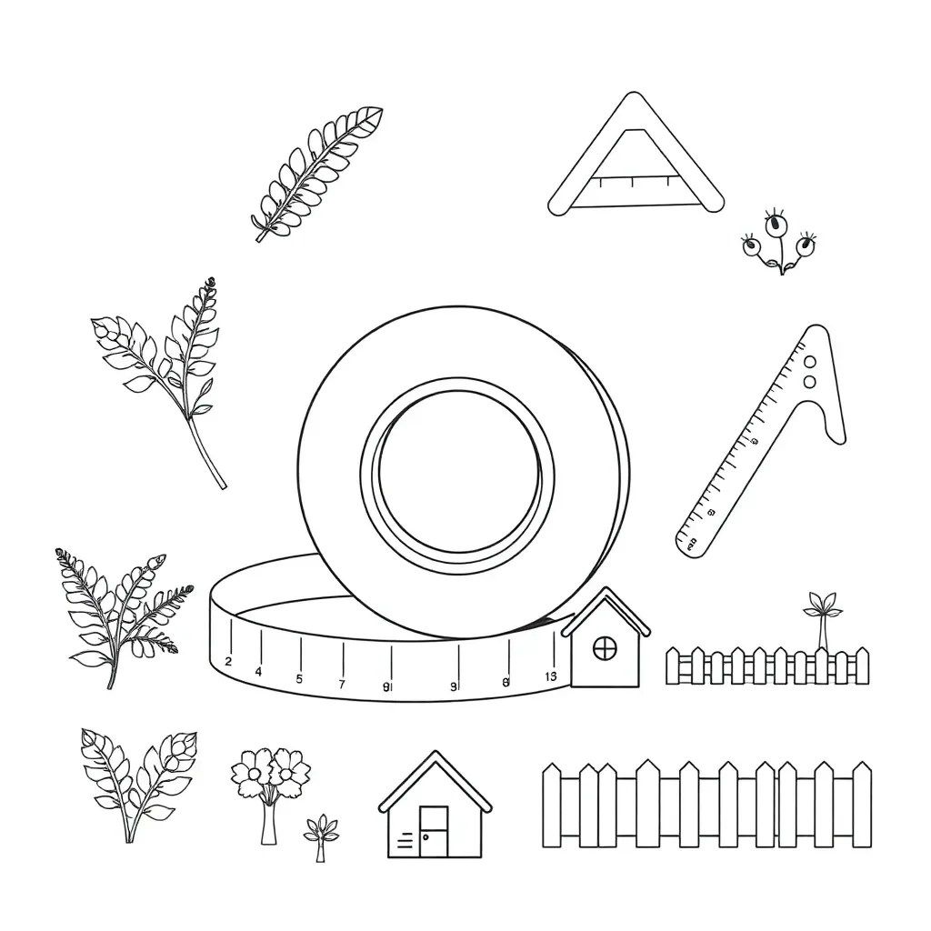 Builder's tape measure illustration