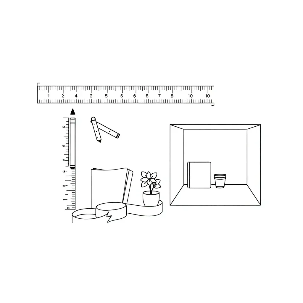 Metric length conversions illustration