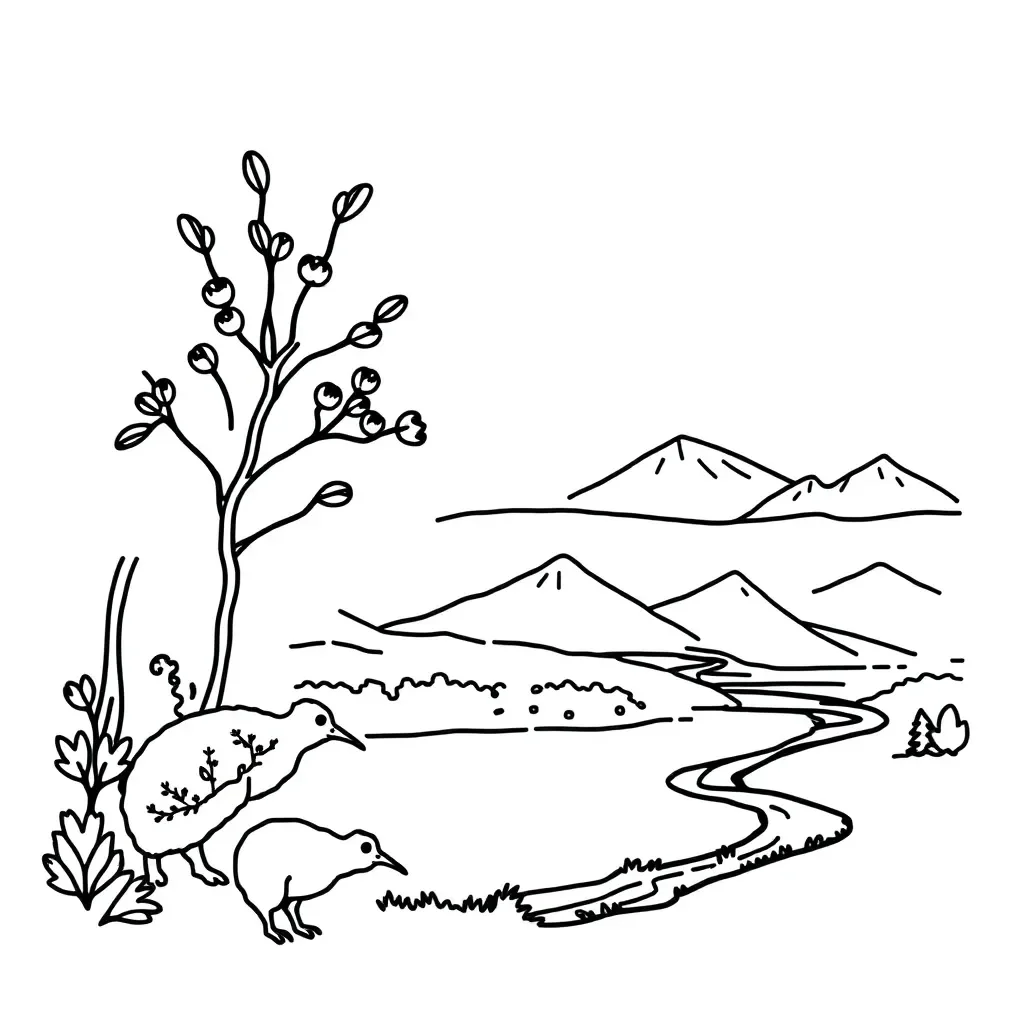 Conservation and nature illustration