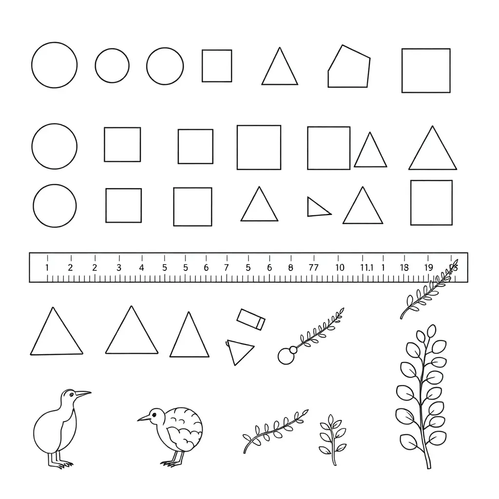 Shapes and lines illustration
