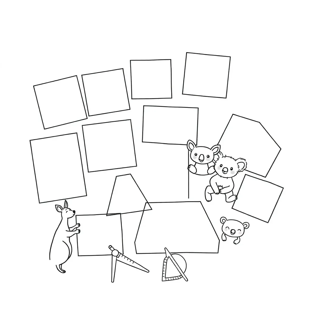 Quadrilateral shapes illustration