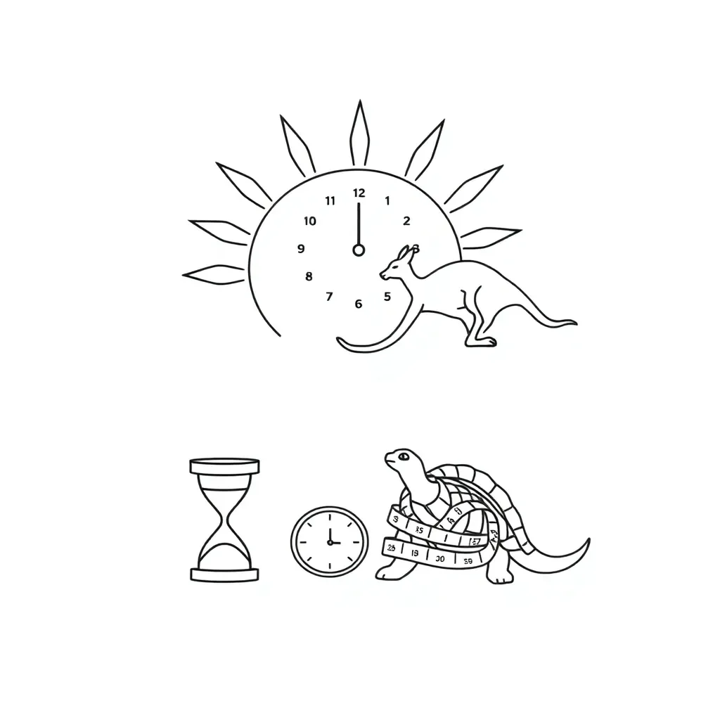 Stopwatch and timer illustration