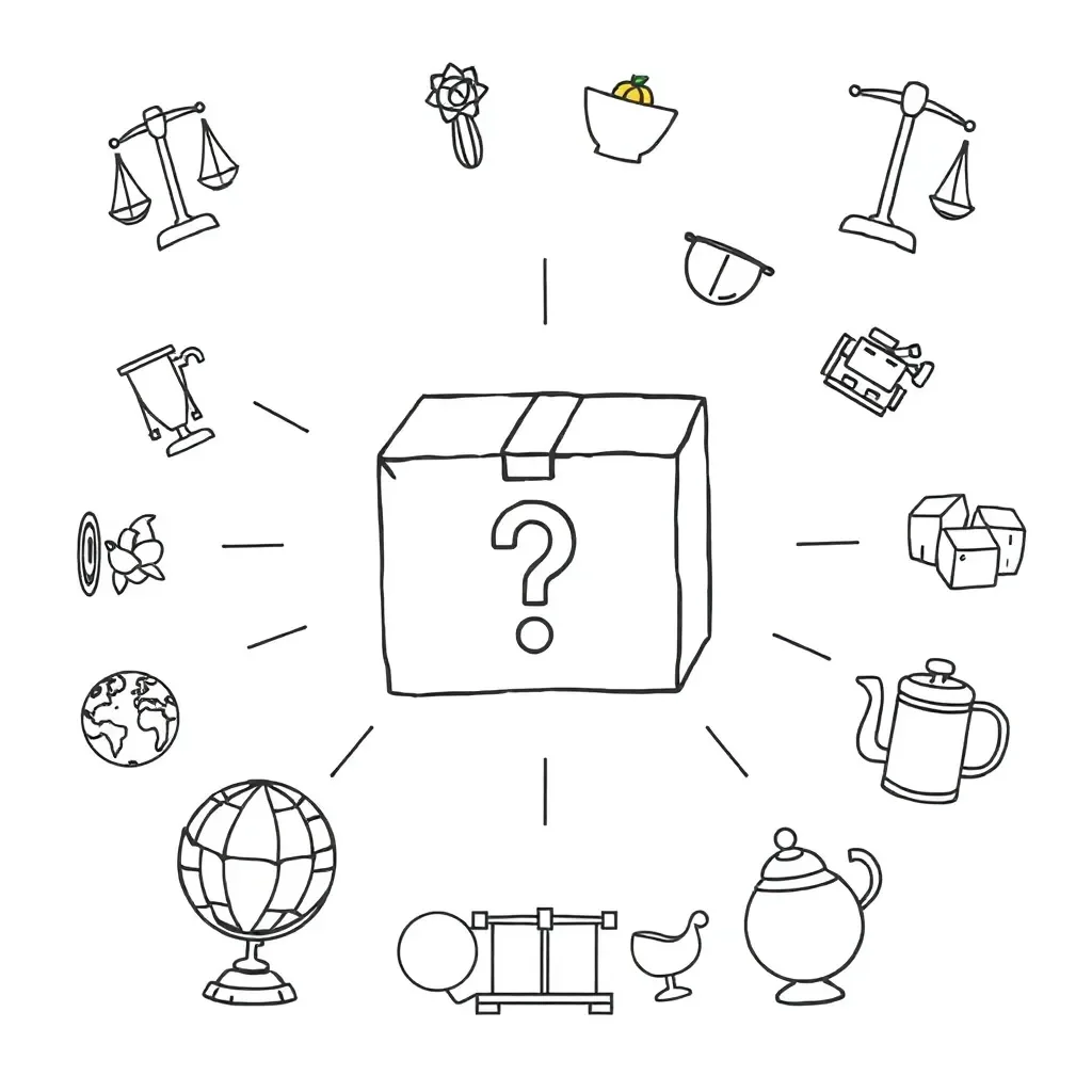 Mystery detective case file illustration