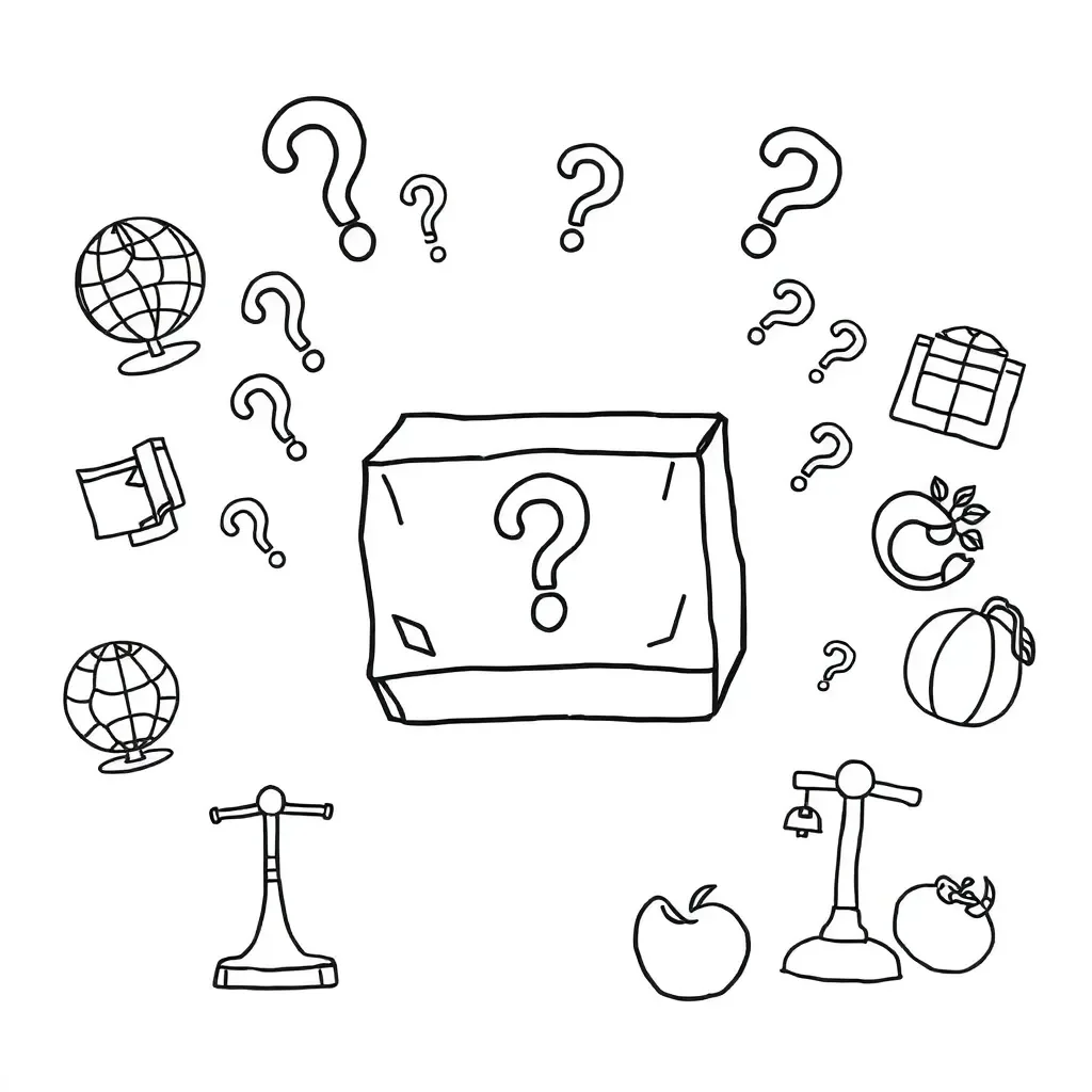 Mystery package illustration