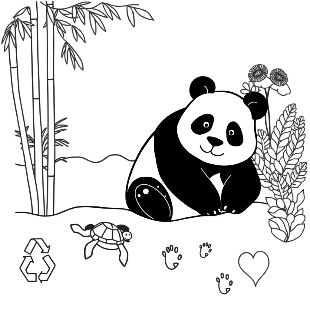 Endangered animals illustration