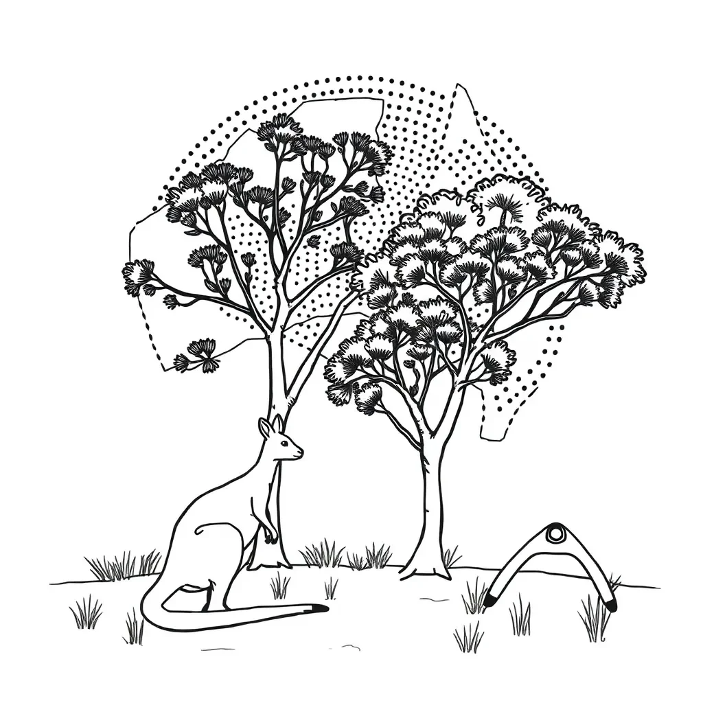 Australian colonisation illustration