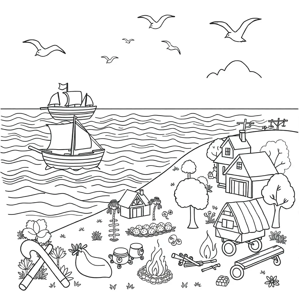 Australian colonisation illustration