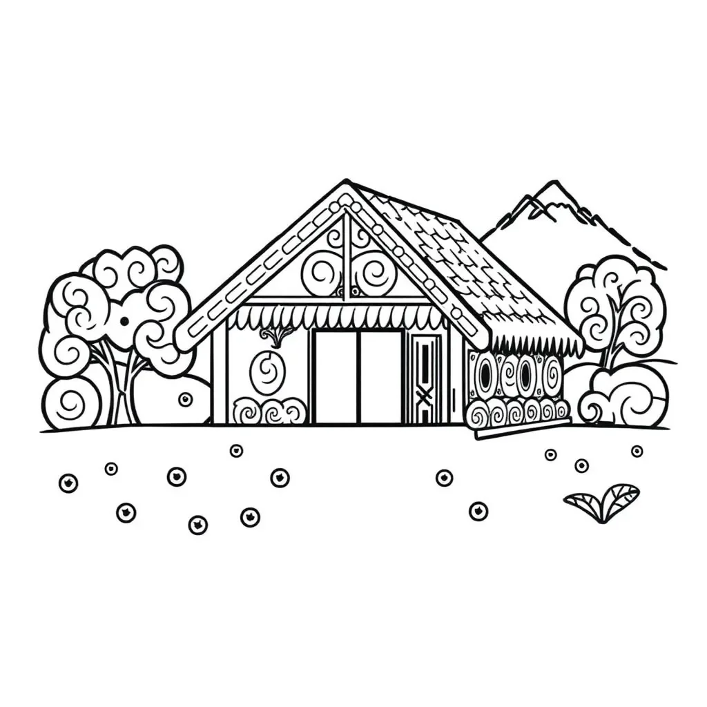 Whare Uara - Place Value House illustration