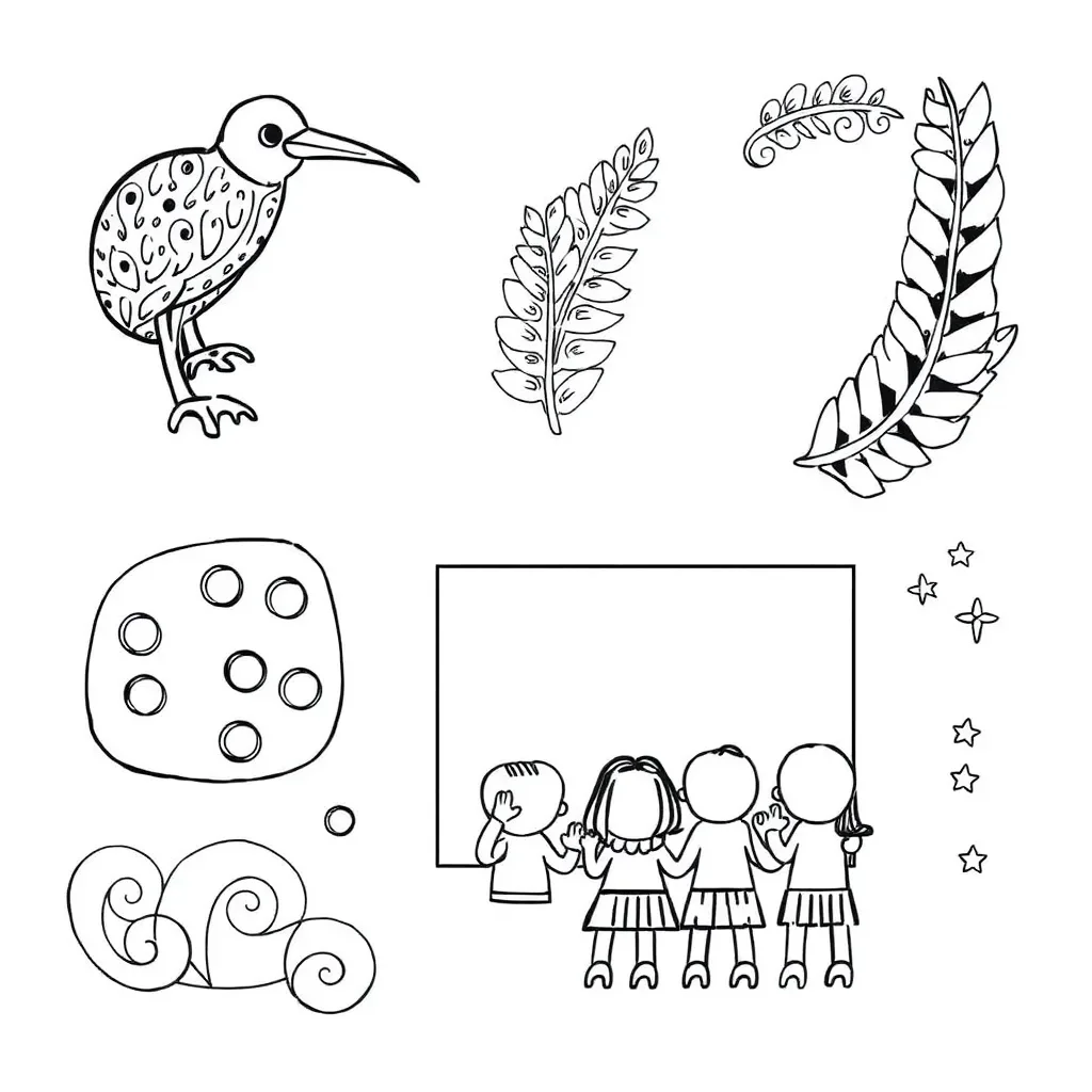 Art worksheet illustration