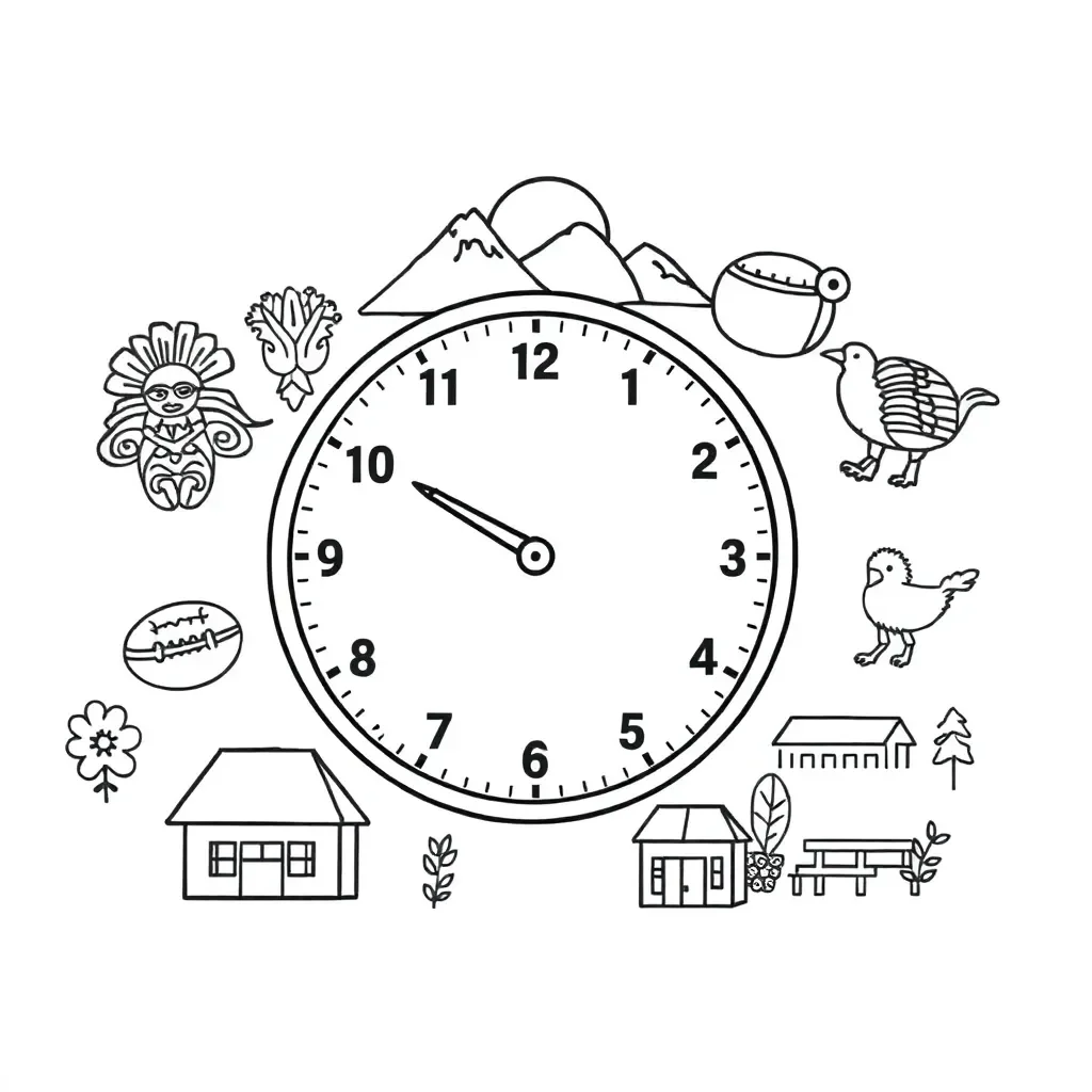 Analogue clock illustration