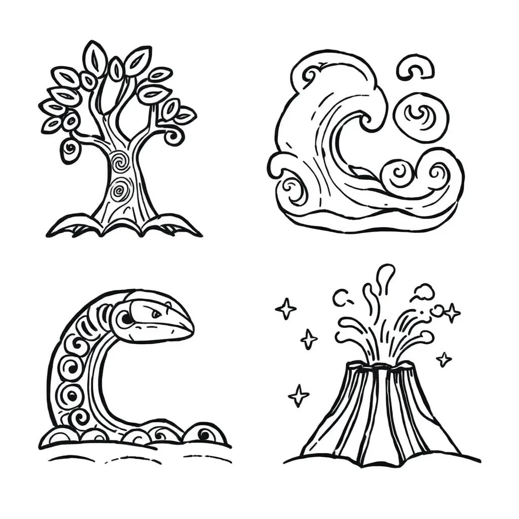 Māori atua illustration