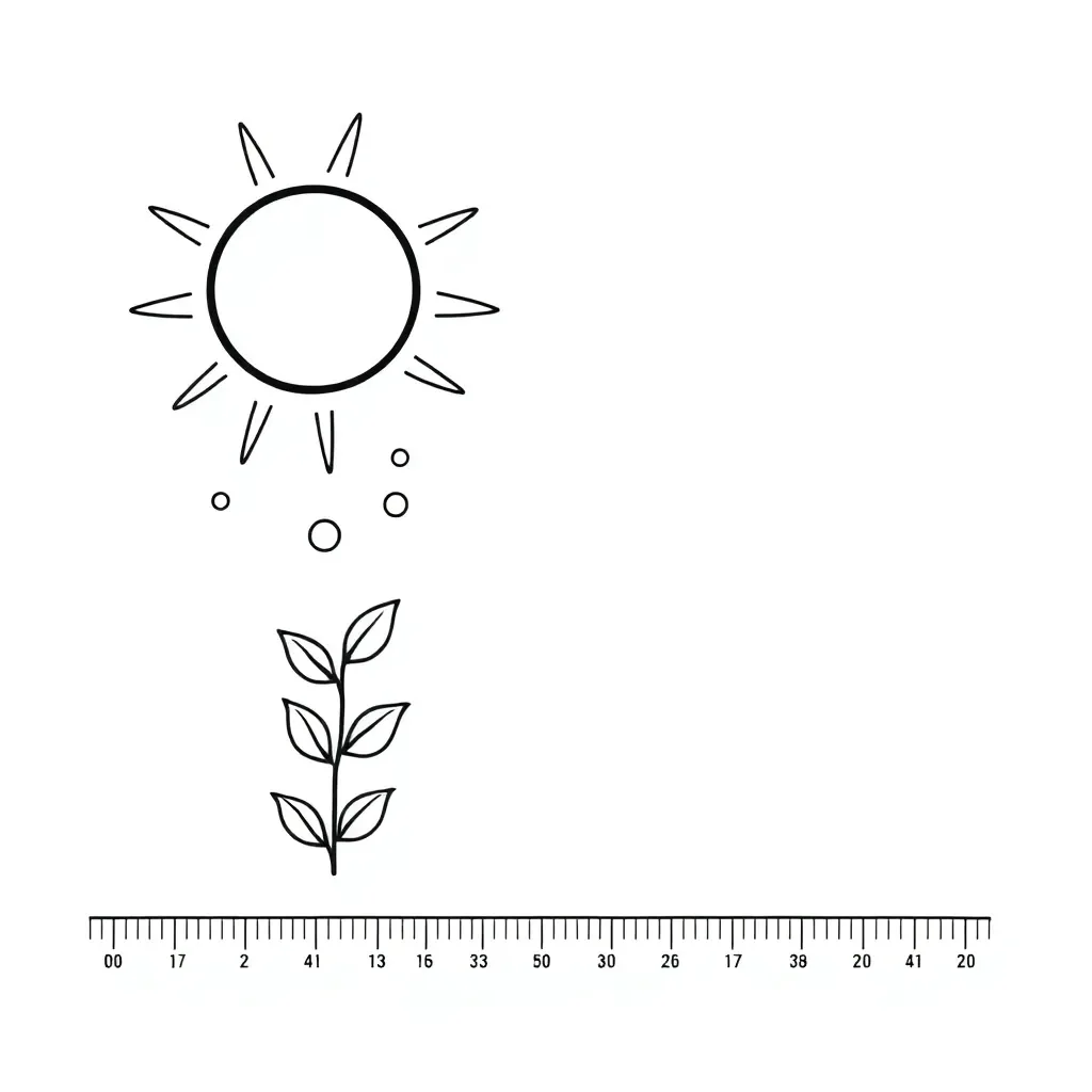 Plant photosynthesis illustration