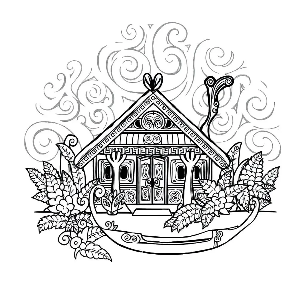 Te Reo Māori whakakahore worksheet illustration