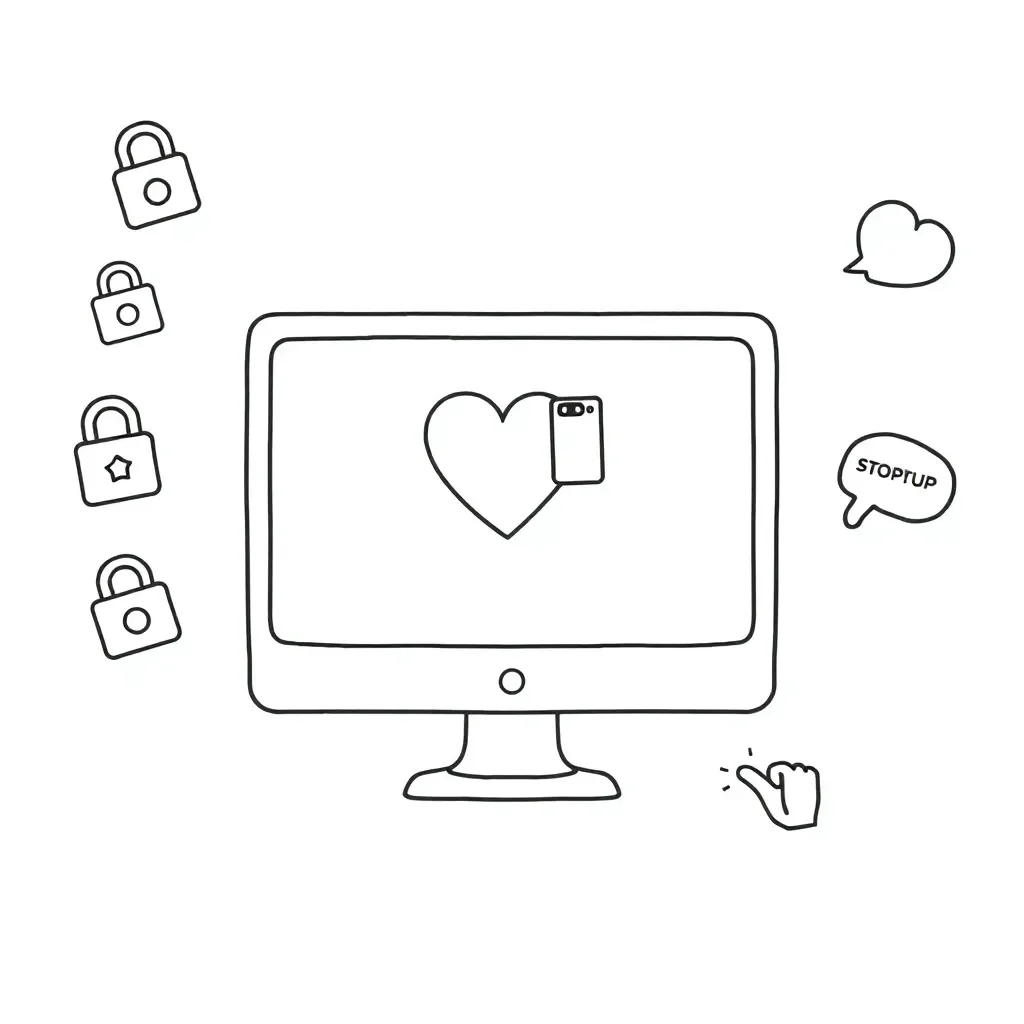 Digital safety illustration
