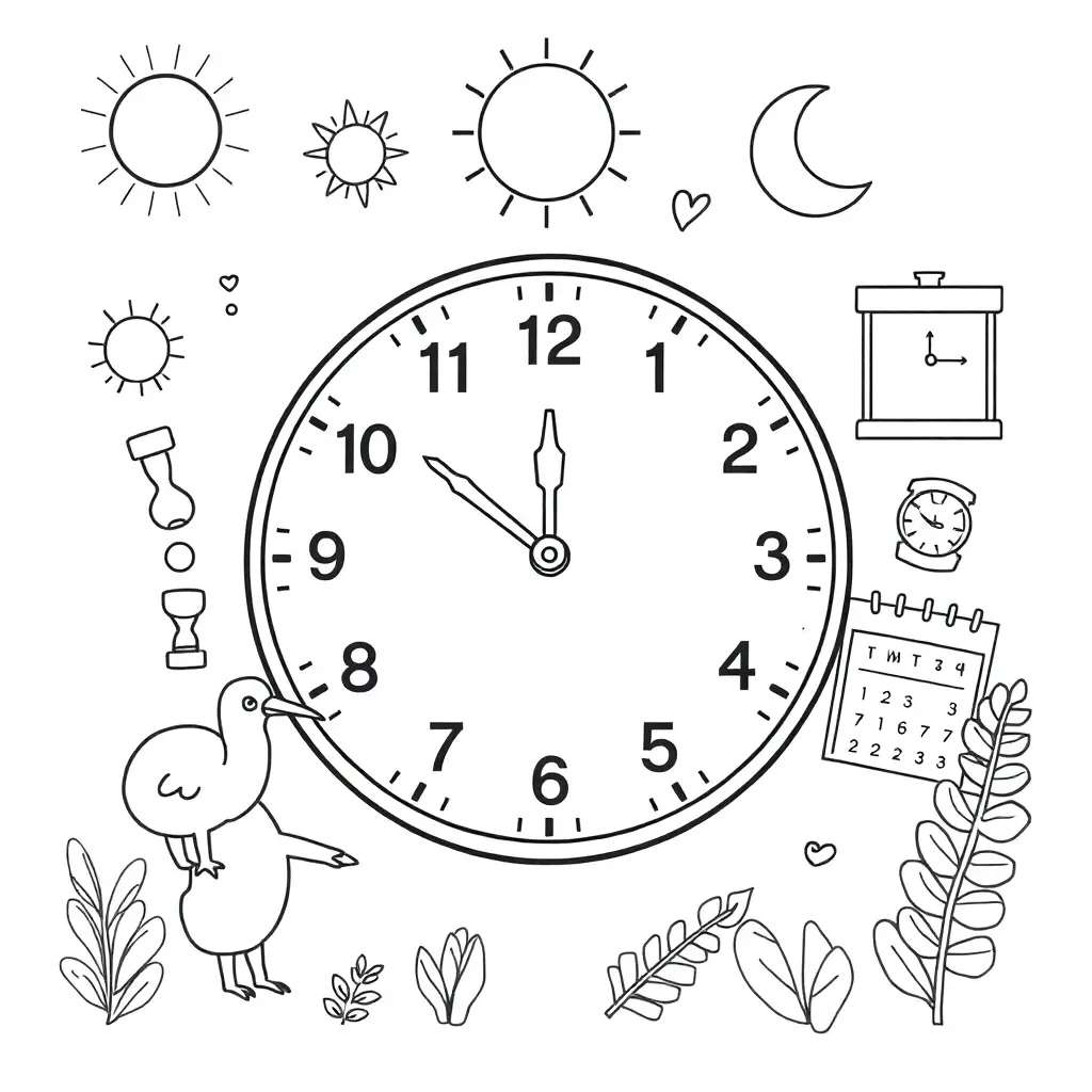 Clock and timer illustration