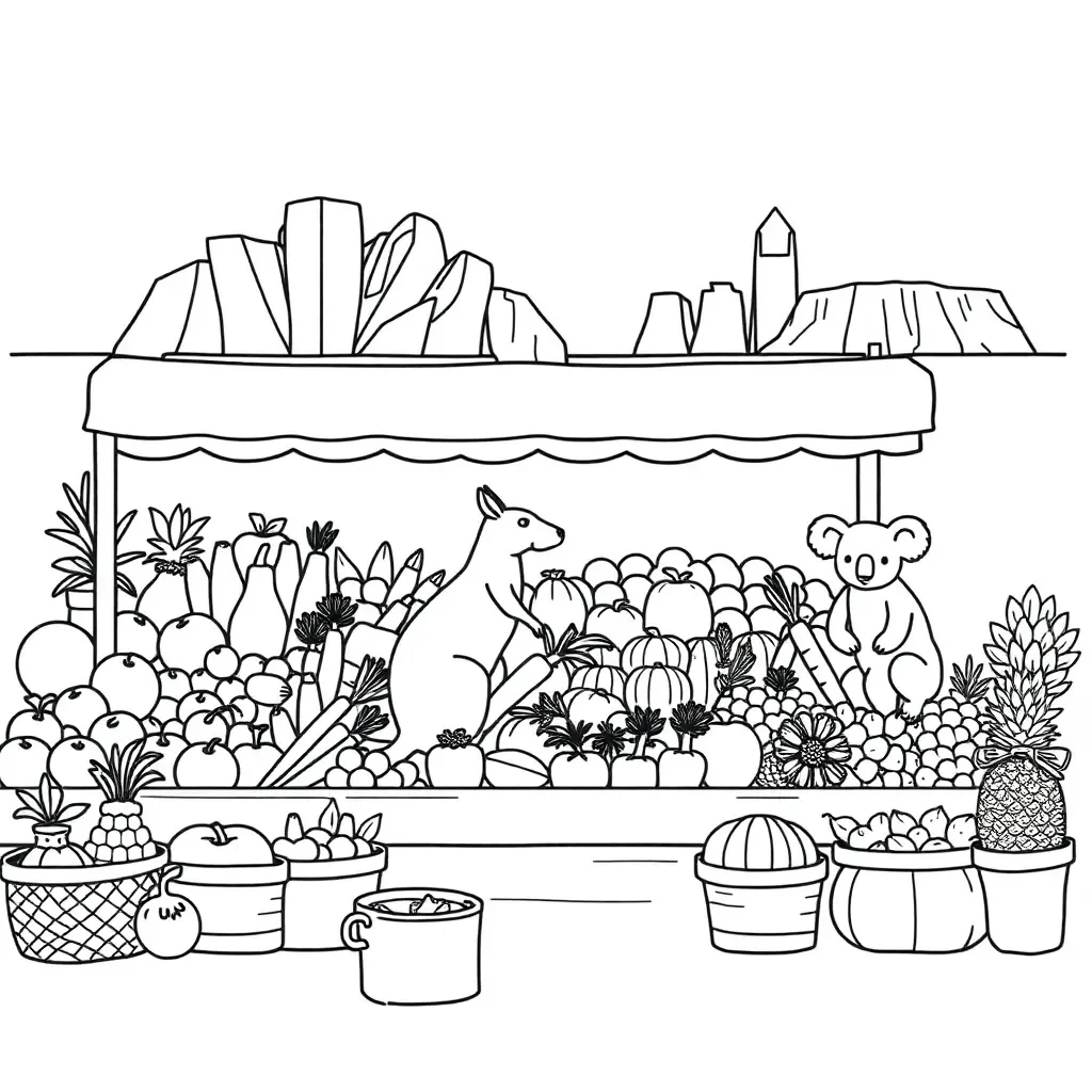 Children exploring local community products and services
