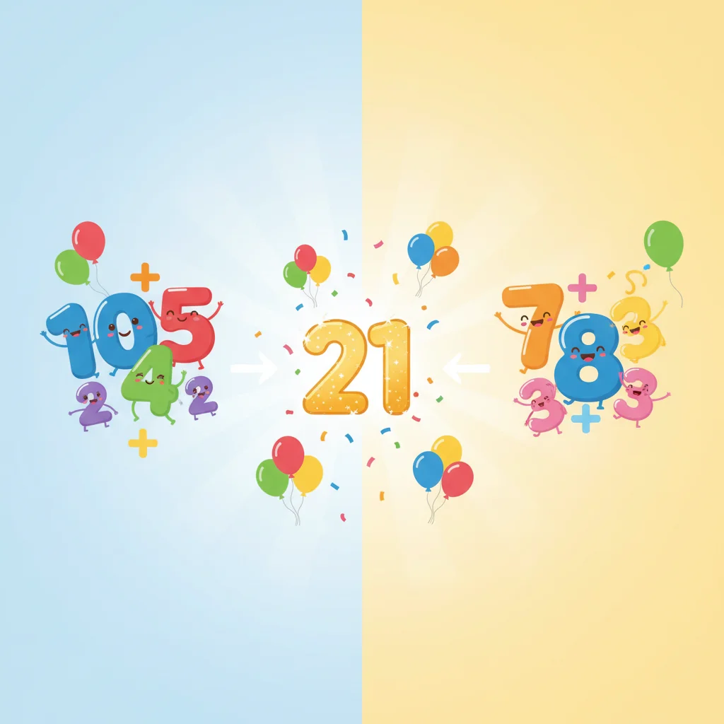 More Number Bonds to 21