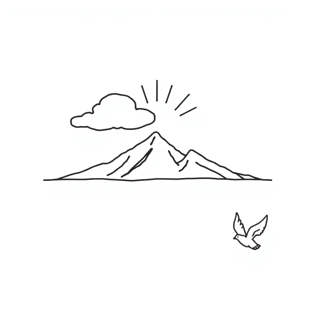 Jesus ascending into heaven illustration