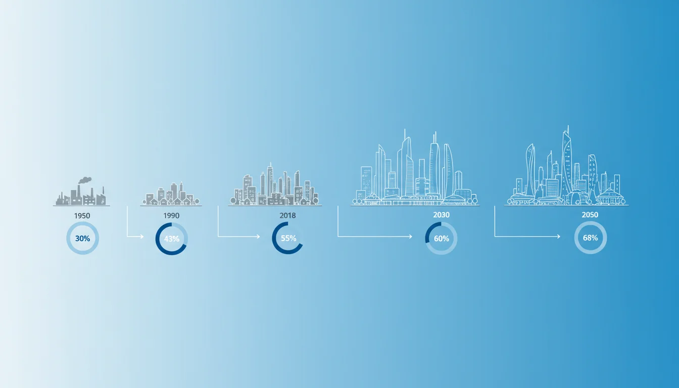 Global Urban Population Growth Timeline