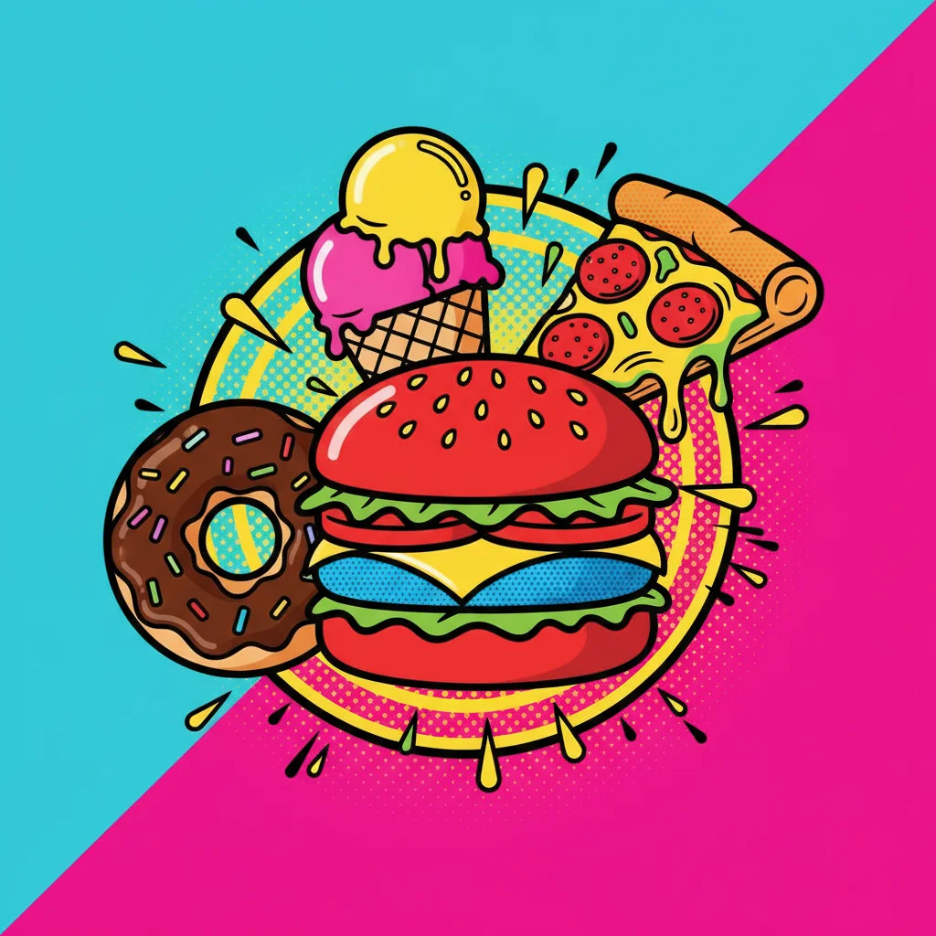 Pop Art Food: Colour and Technique