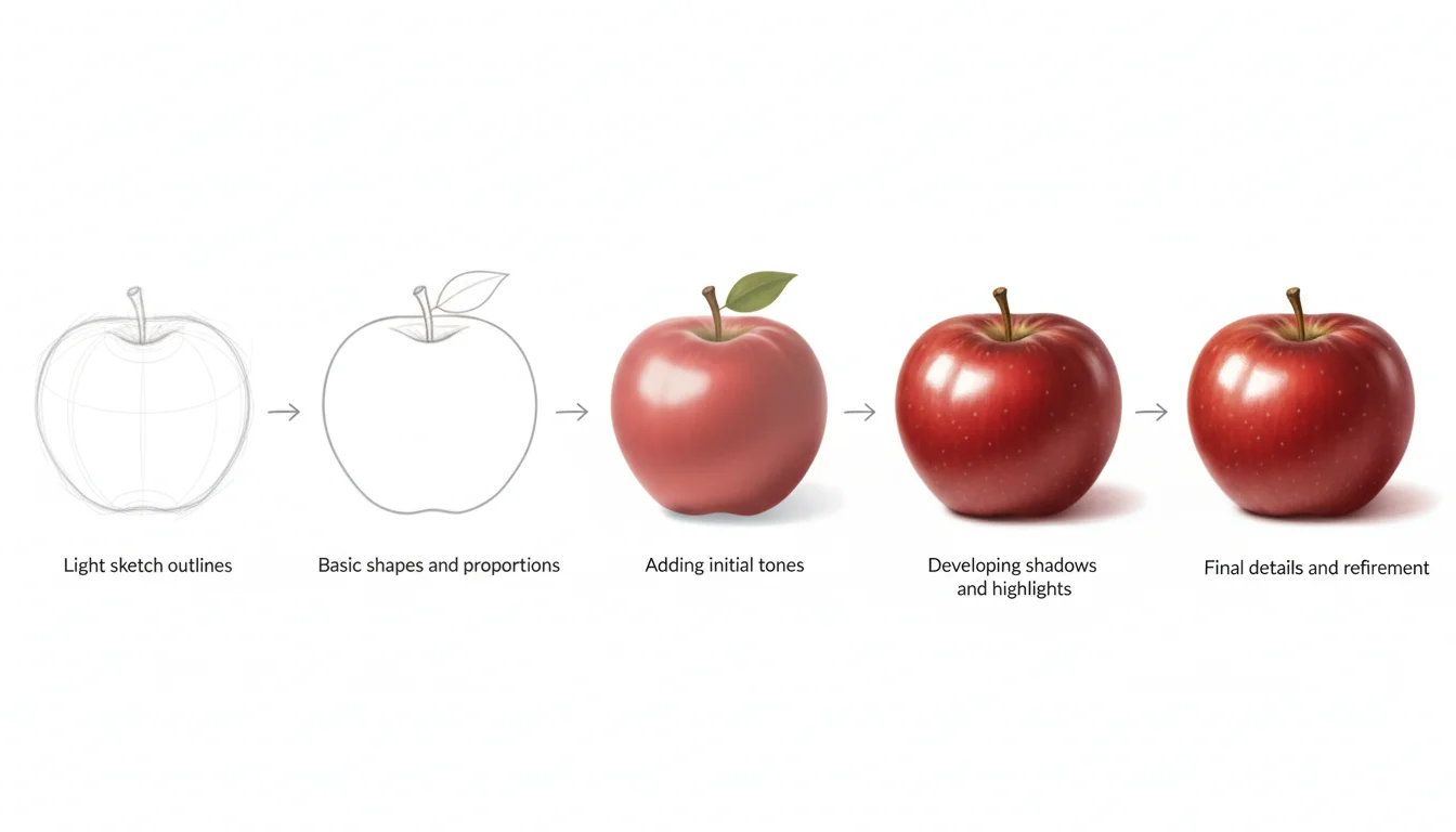 Step-by-Step Drawing Process