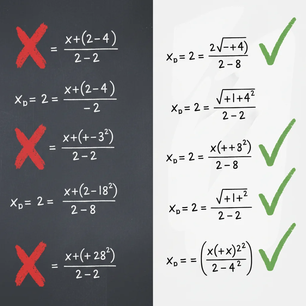 Common Mistakes vs. Correct Methods