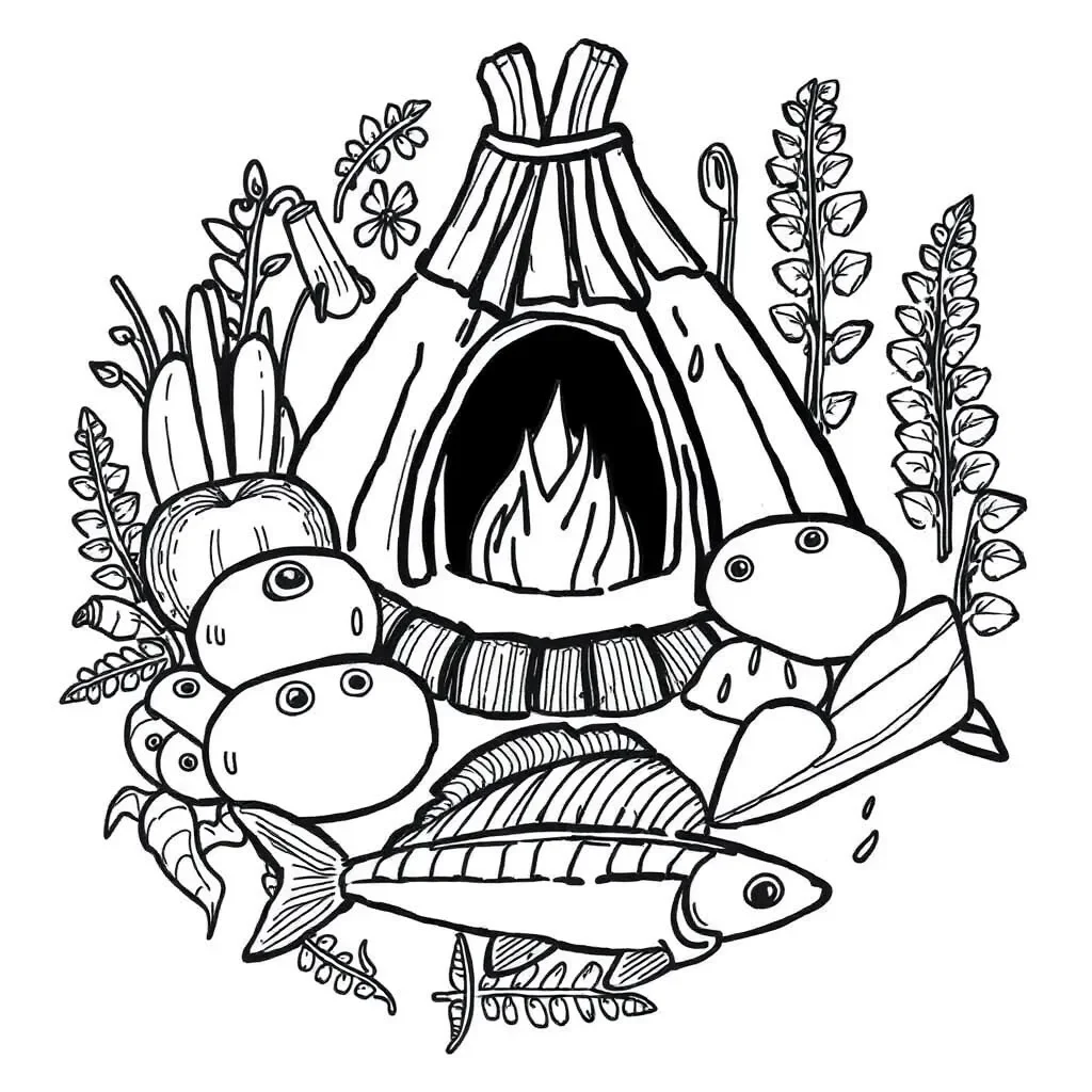 Worksheet illustration