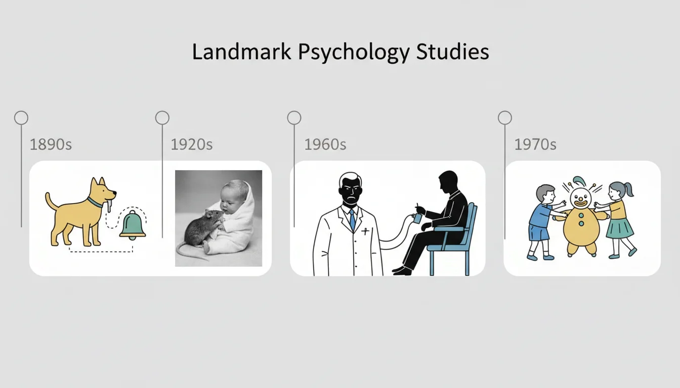 Famous Psychology Studies Timeline