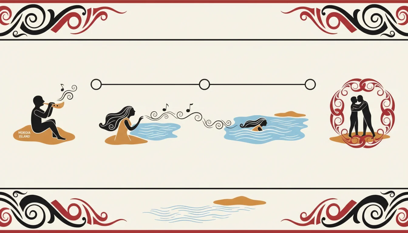Hinemoa and Tūtānekai Story Timeline