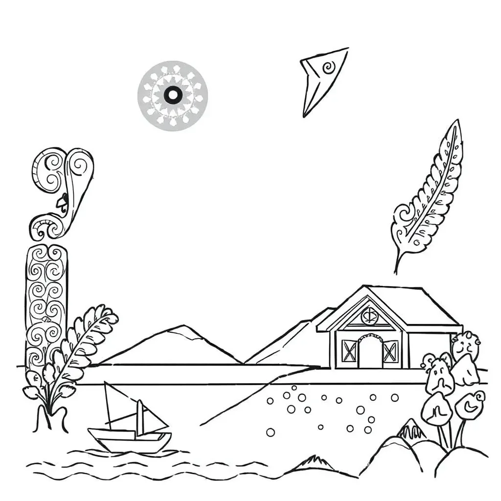 Matariki star cluster illustration