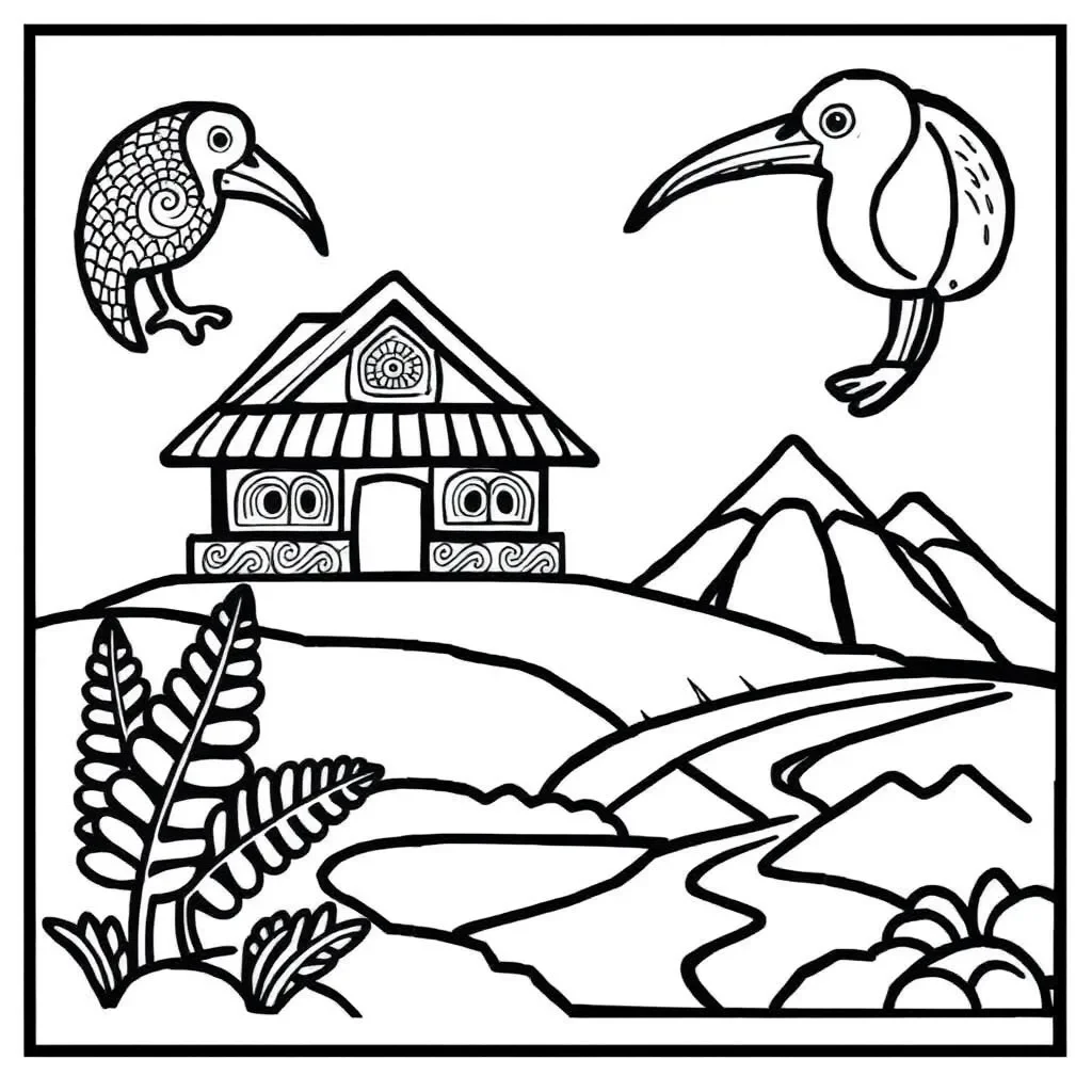 Te Reo Māori language learning illustration