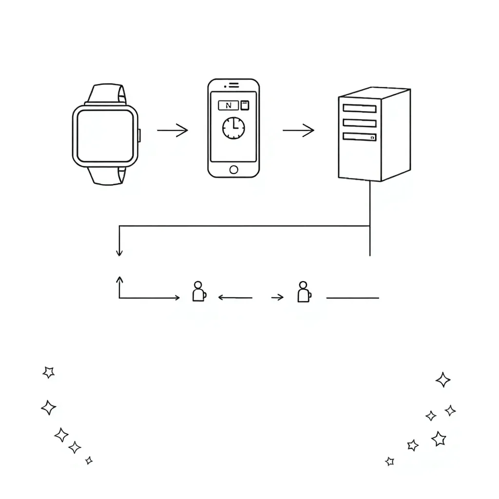 Digital devices collecting and sending data