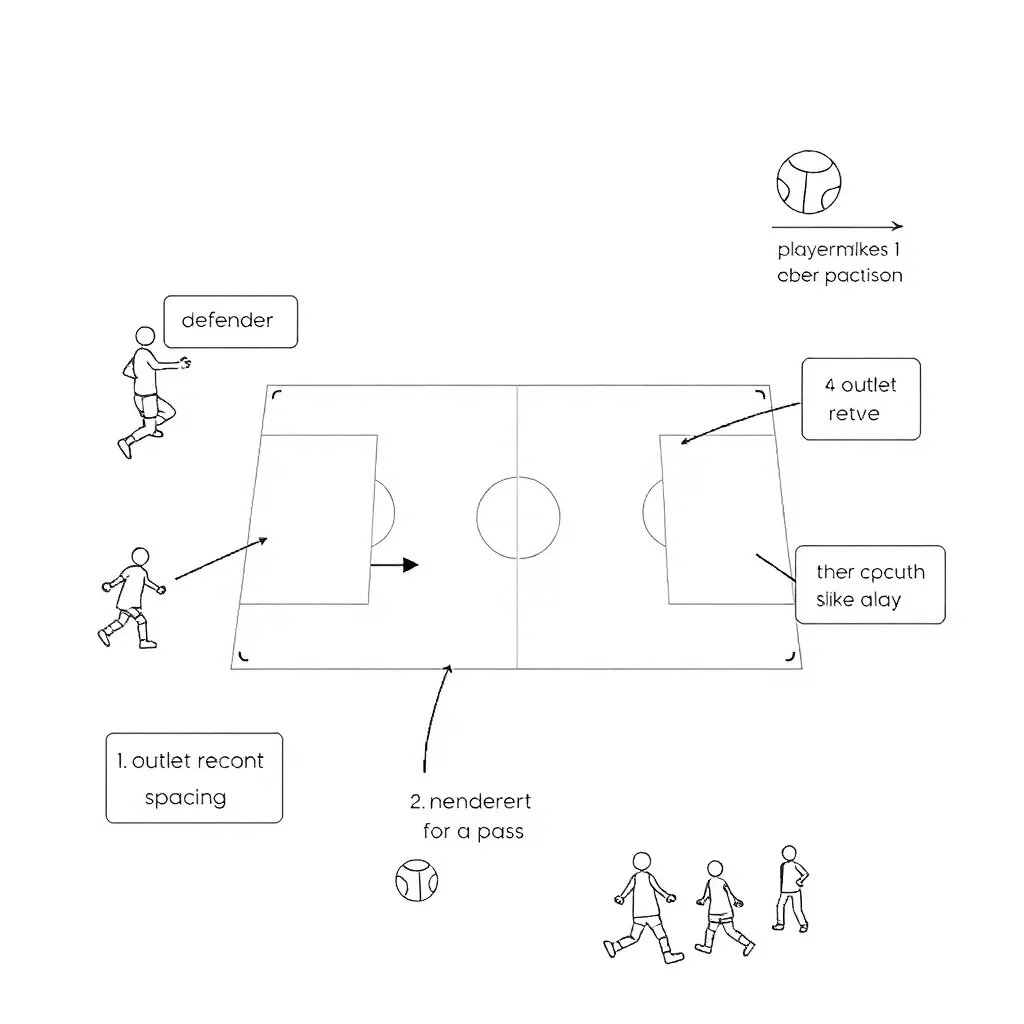 Netball zone defence illustration