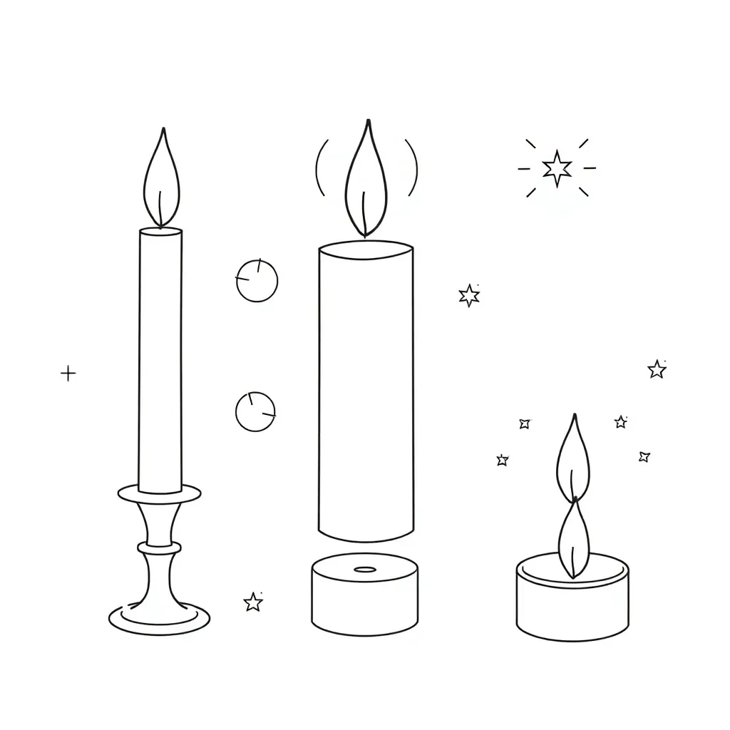 Candle geometry illustration