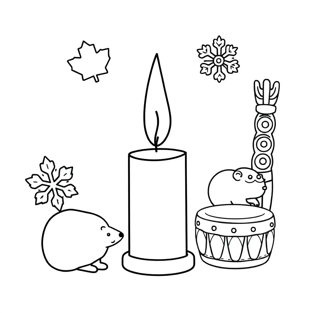 Candle illustration