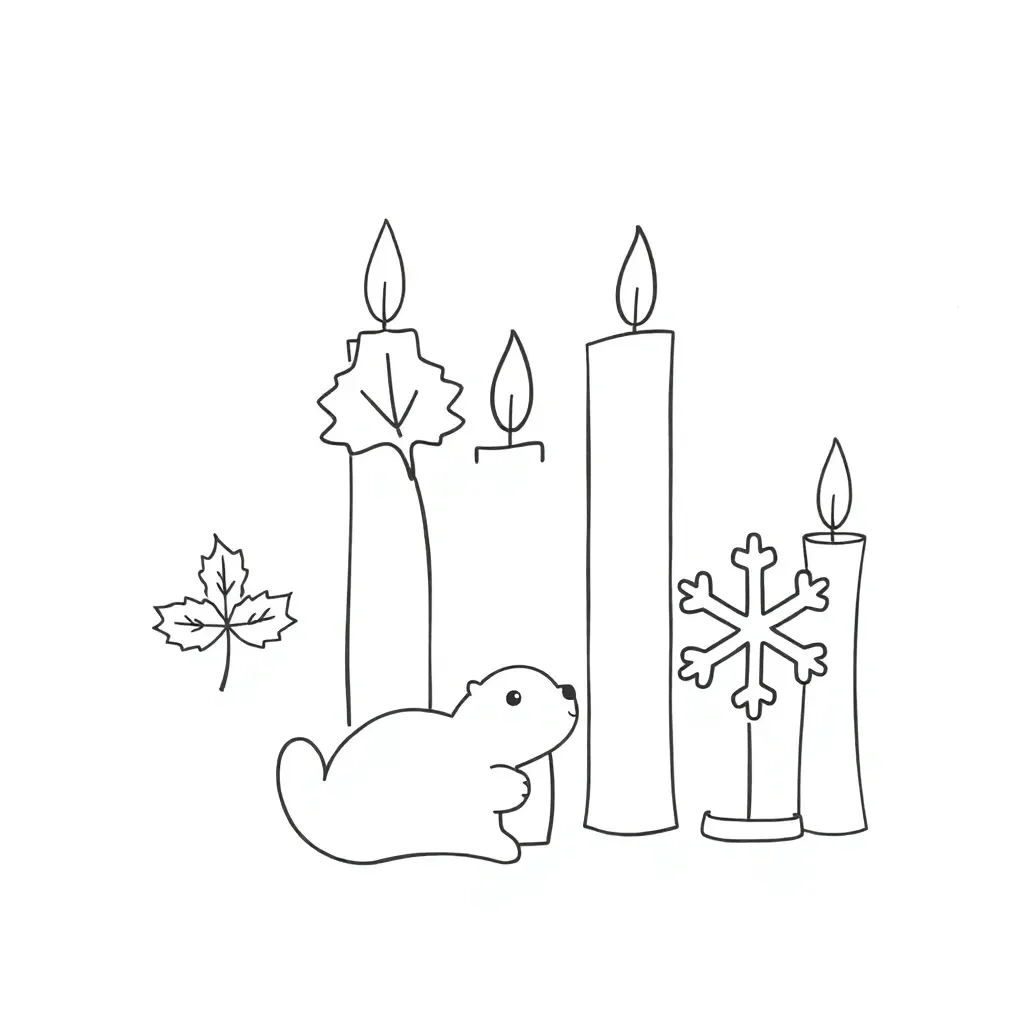 Candle skip counting illustration