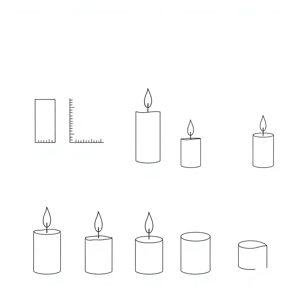 Candle geometry illustration