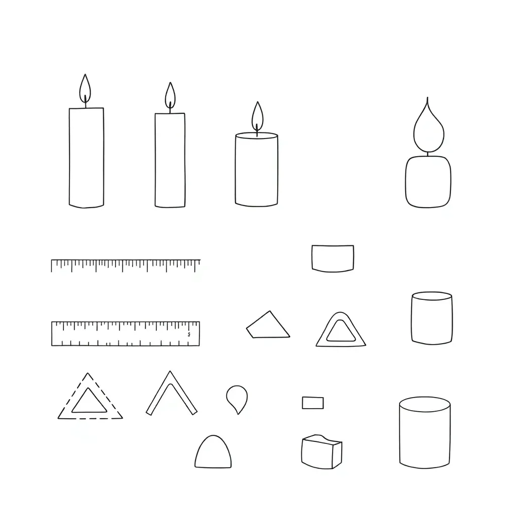 Candle geometry illustration