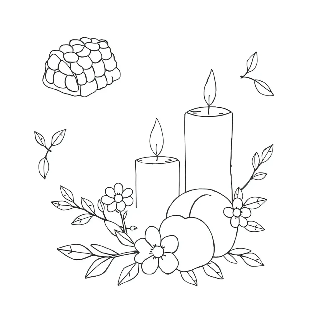 Illustration of a plant with waxy coating