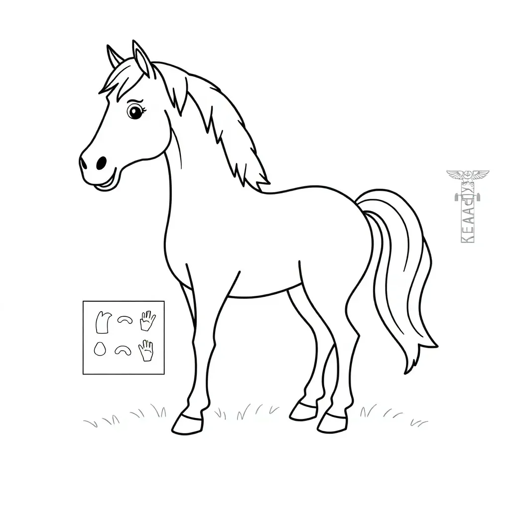 Cartoon horse illustration