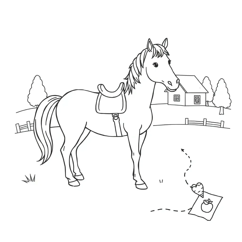 Horse silhouette illustration