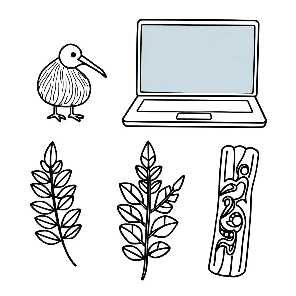 Technology in business illustration