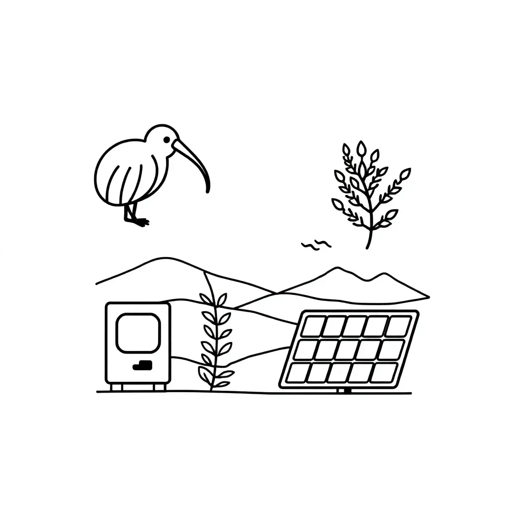 Technology in business illustration