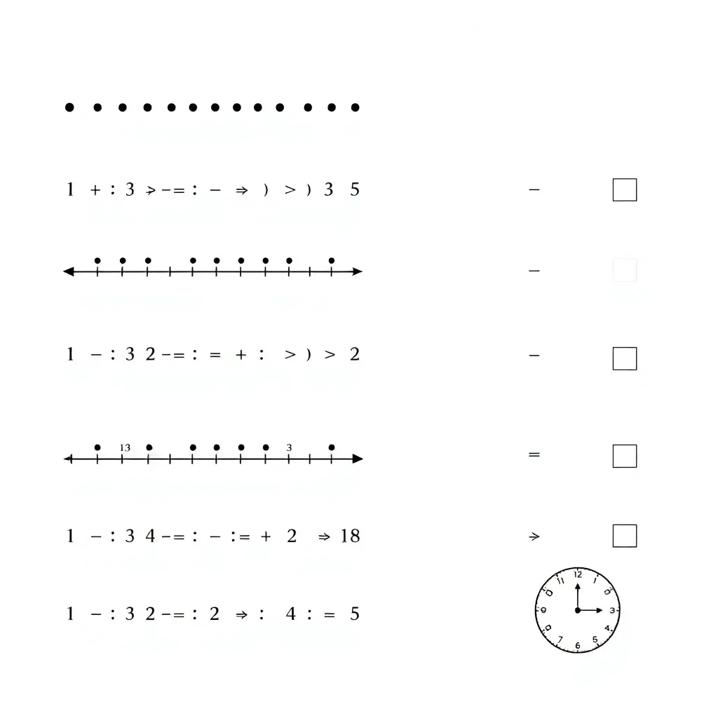 Number sequences illustration