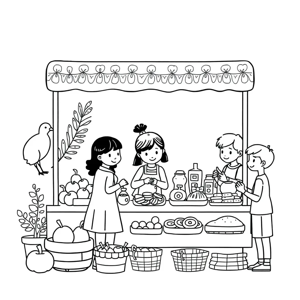 Market Day illustration