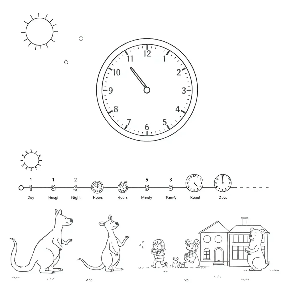 Clock and time illustration