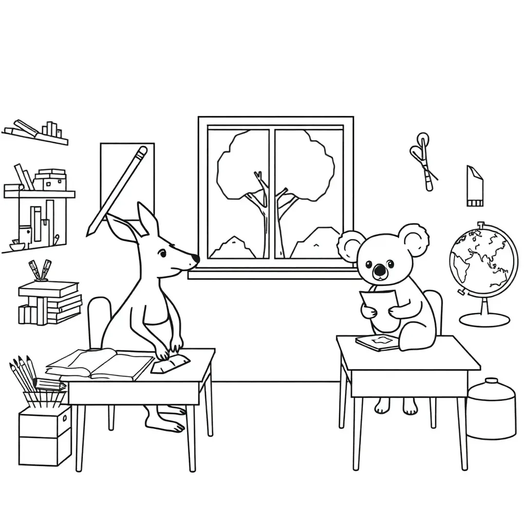 Worksheet illustration