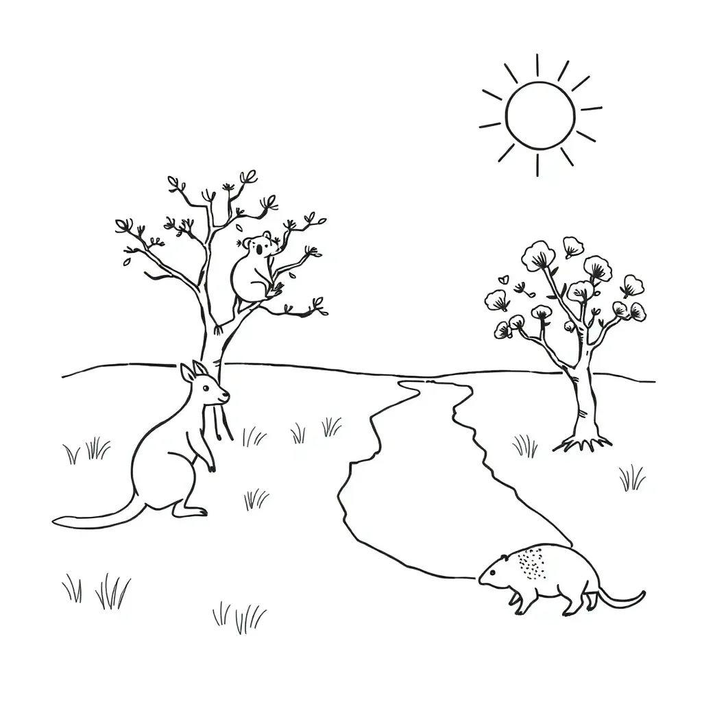 Synonyms and Spelling worksheet illustration