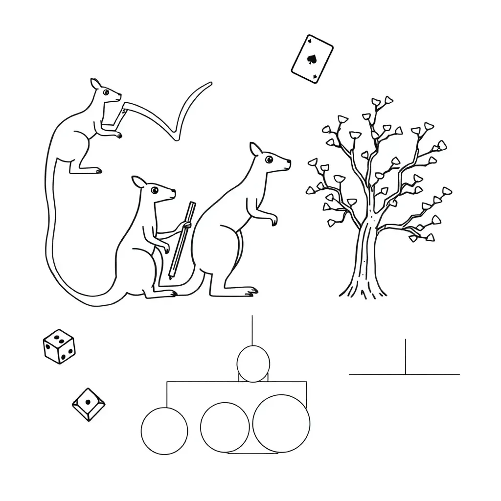 Probability worksheet illustration
