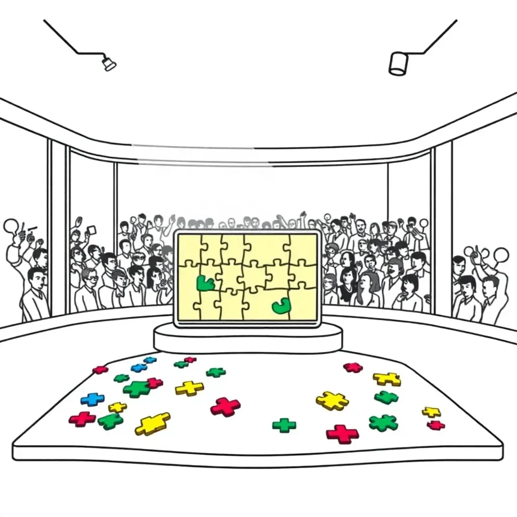Puzzle Masters game show illustration